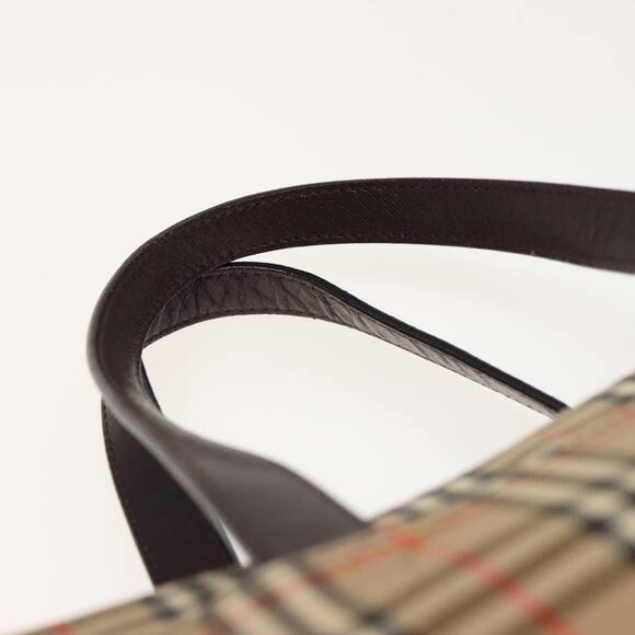Burberry Nova Check Hand Bag Canvas Beige - Picture 8 of 16